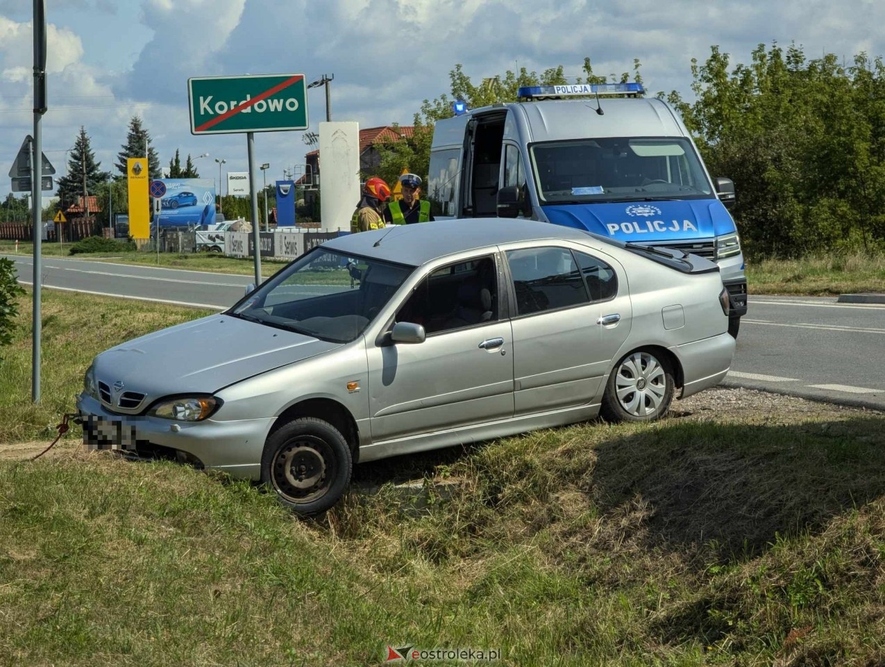 Kolizja w Grabowie [26.07.2024] - zdjęcie #3 - eOstroleka.pl