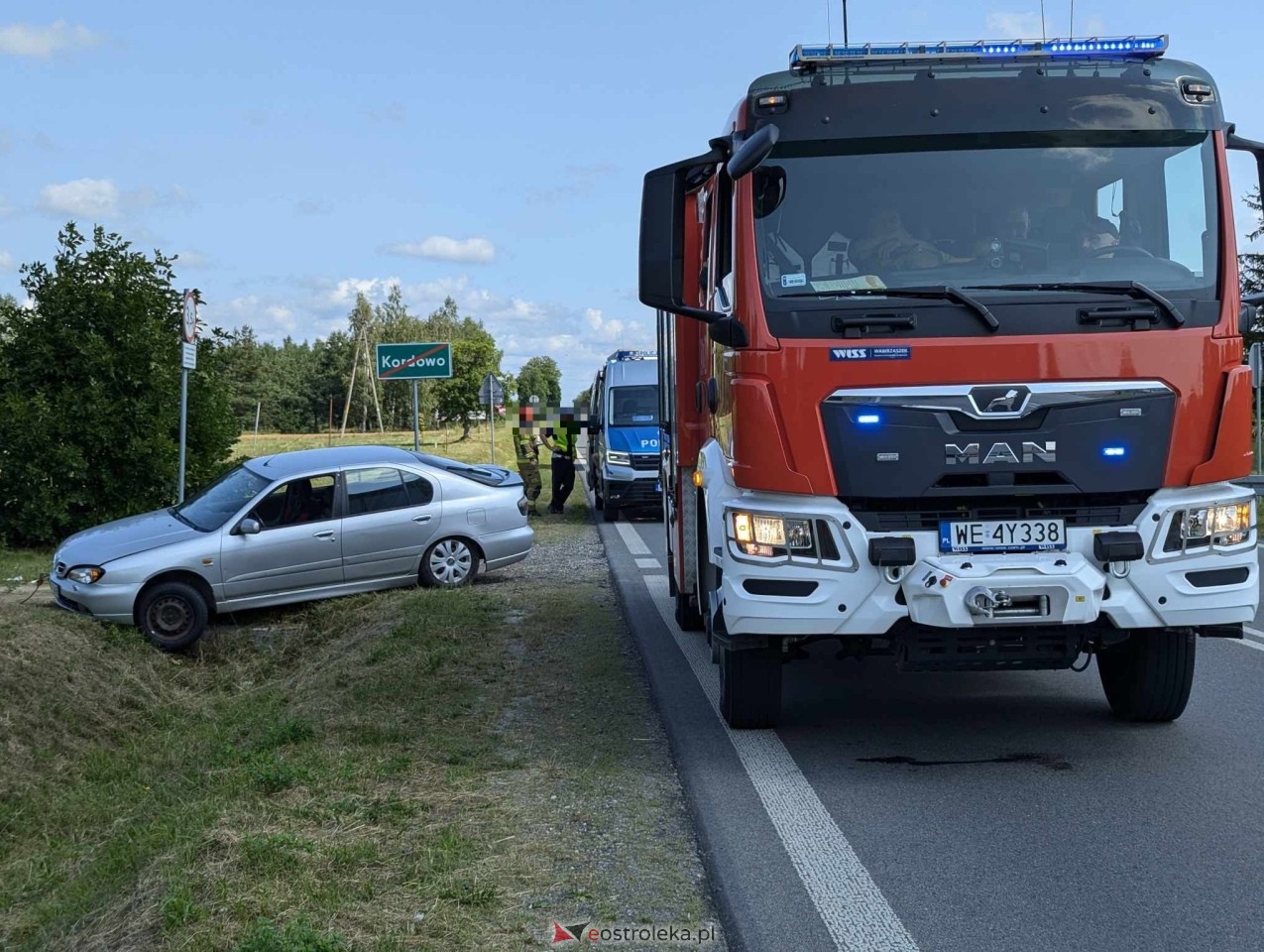 Kolizja w Grabowie [26.07.2024] - zdjęcie #2 - eOstroleka.pl