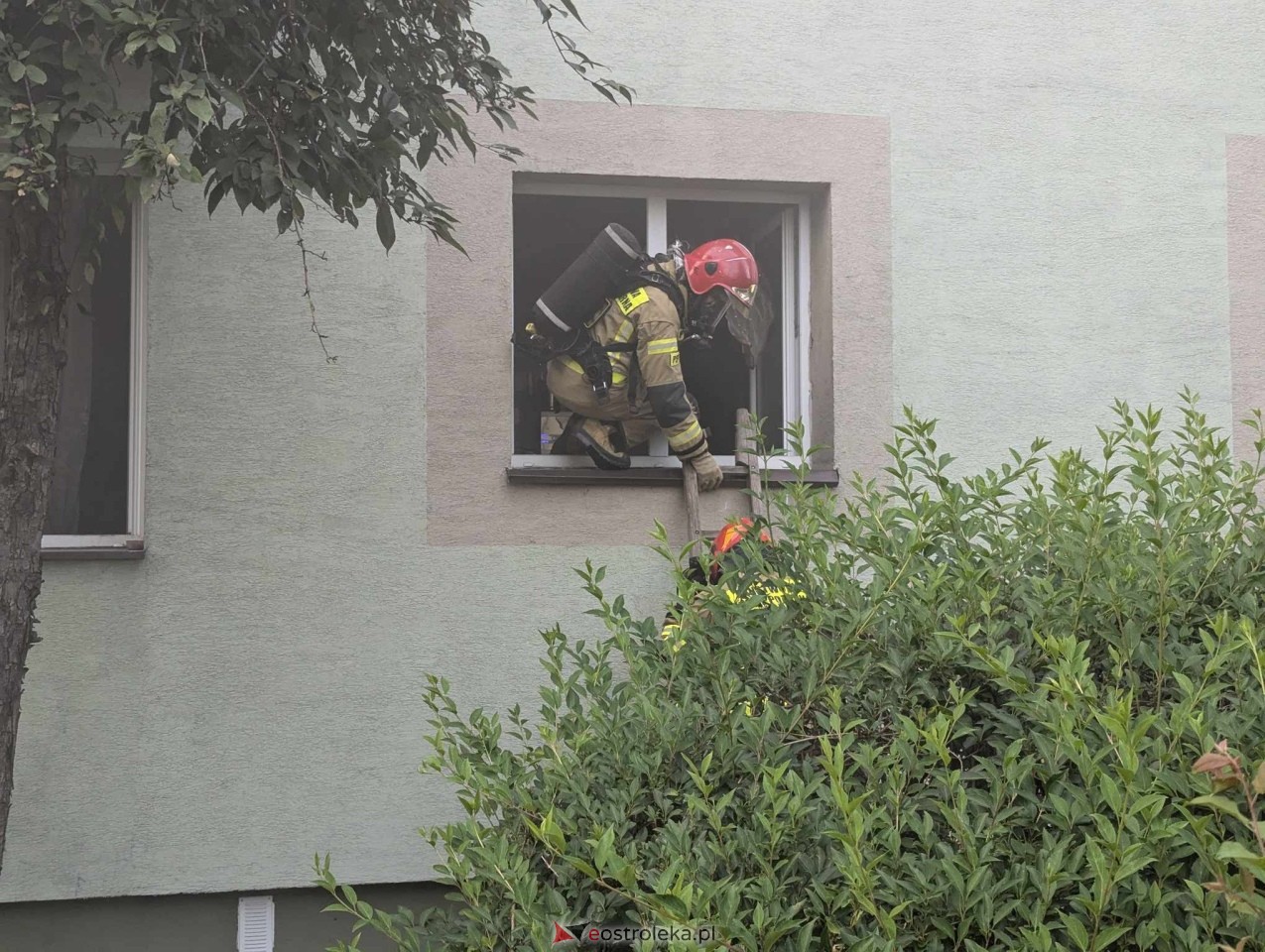Interwencja strażaków przy Chętnika [26.07.2024] - zdjęcie #1 - eOstroleka.pl
