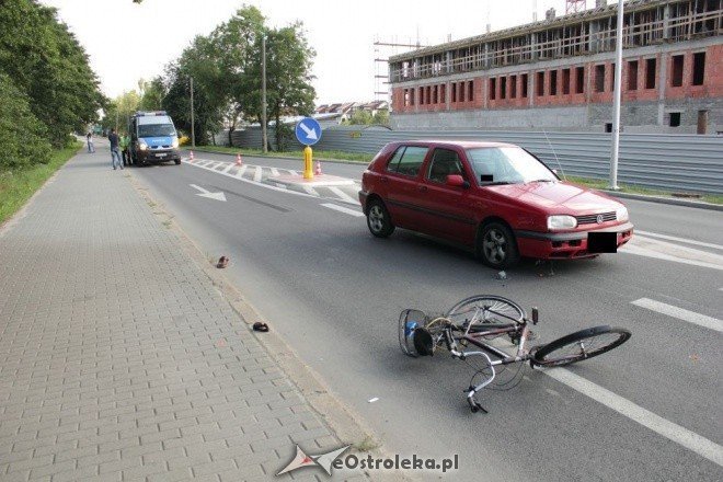 Potrącenie rowerzystyna ul. Goworowskiej (16.07.2011) - zdjęcie #7 - eOstroleka.pl
