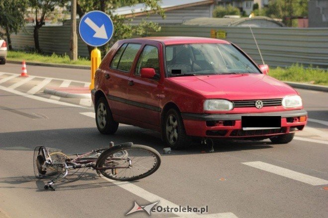 Potrącenie rowerzystyna ul. Goworowskiej (16.07.2011) - zdjęcie #4 - eOstroleka.pl