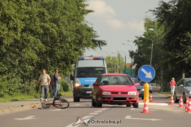 Potrącenie rowerzystyna ul. Goworowskiej (16.07.2011) - zdjęcie #15 - eOstroleka.pl