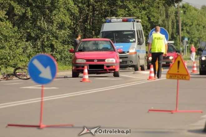 Potrącenie rowerzystyna ul. Goworowskiej (16.07.2011) - zdjęcie #16 - eOstroleka.pl