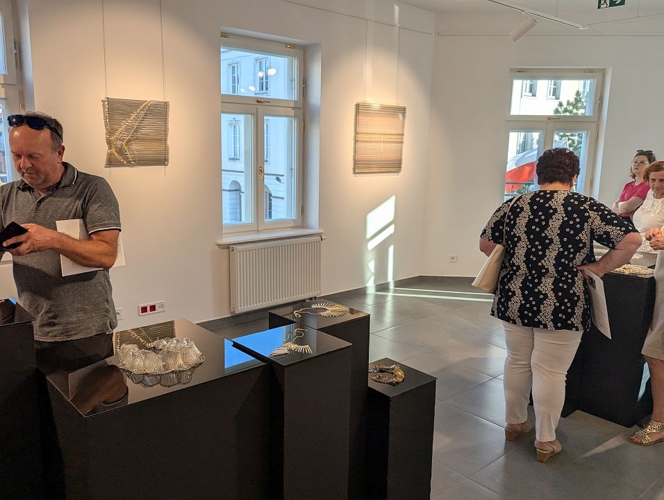 Marcin Litwa - Szklane kilimy - wernisaż wystawy w Galerii Ostrołęka [01.08.24] - zdjęcie #1 - eOstroleka.pl