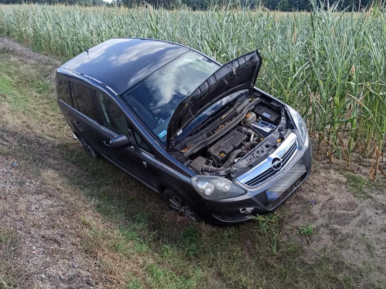 Wypadek w Antoniach na DK-53 [13.08.2024] - zdjęcie #2 - eOstroleka.pl