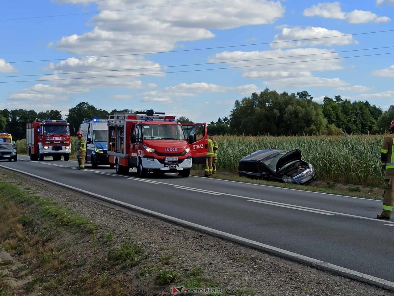 Wypadek w Antoniach na DK-53 [13.08.2024] - zdjęcie #3 - eOstroleka.pl