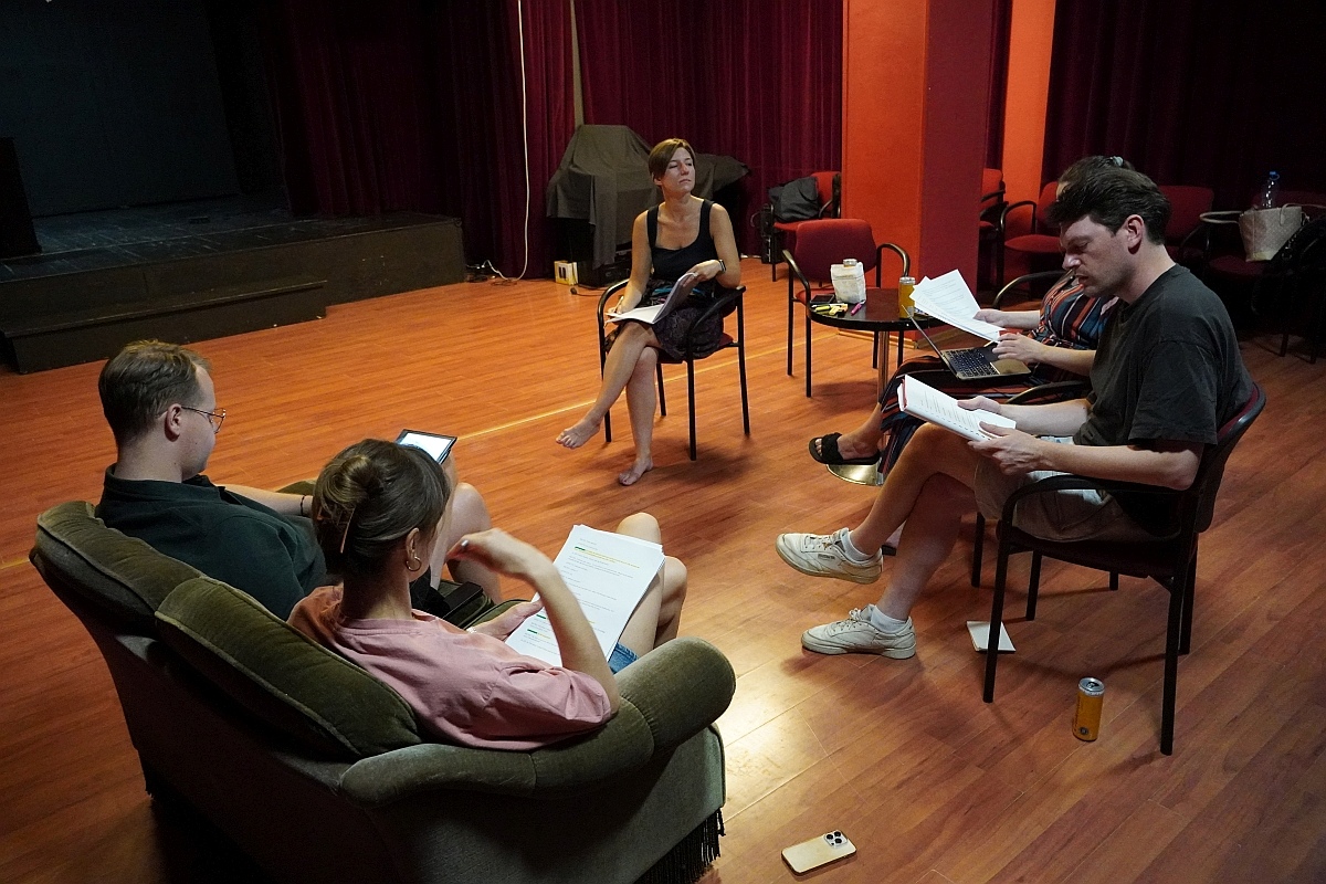 Próba Teatru Tutejszego w Klubie Oczko [14.08.2024] - zdjęcie #2 - eOstroleka.pl