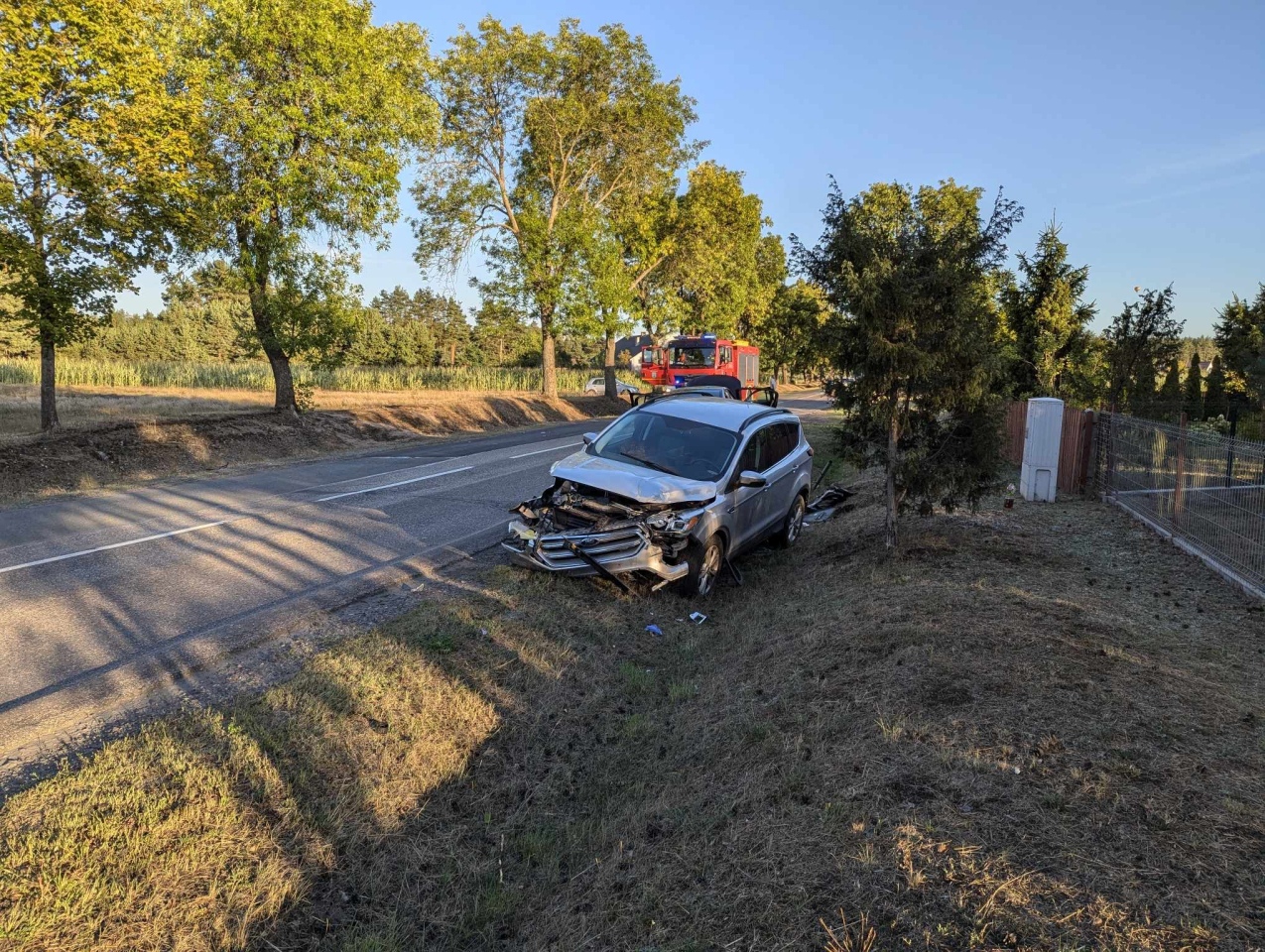 Wypadek na DK53 w Wydmusach [14.08.2024] - zdjęcie #12 - eOstroleka.pl