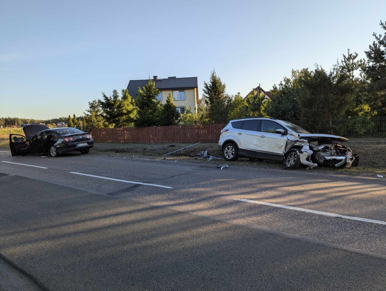 Wypadek na DK53 w Wydmusach [14.08.2024] - zdjęcie #9 - eOstroleka.pl