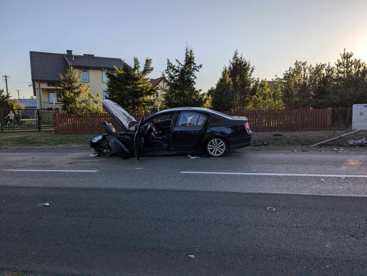 Wypadek na DK53 w Wydmusach [14.08.2024] - zdjęcie #8 - eOstroleka.pl