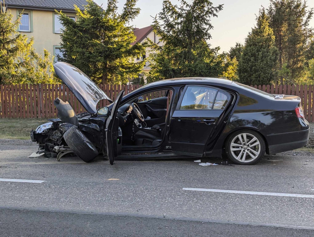 Wypadek na DK53 w Wydmusach [14.08.2024] - zdjęcie #7 - eOstroleka.pl