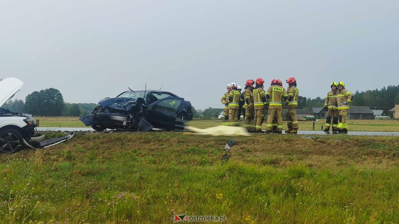 Tragiczny wypadek w Łodziskach [19.08.2024] - zdjęcie #1 - eOstroleka.pl