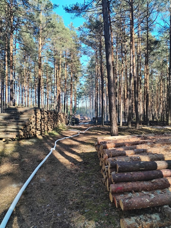 Dromader w akcji! Pożar lasu w Wachu [27.09.2024] - zdjęcie #14 - eOstroleka.pl