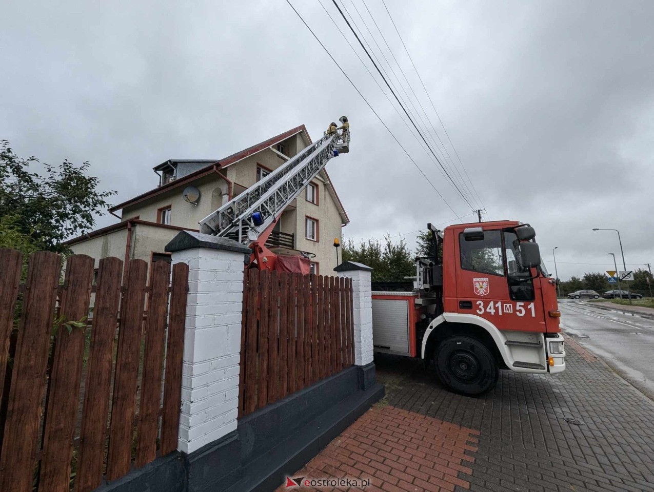 Usuwanie gniazda os przy ul. Kaczyńskiej w Ostrołęce [10.09.2024] - zdjęcie #3 - eOstroleka.pl