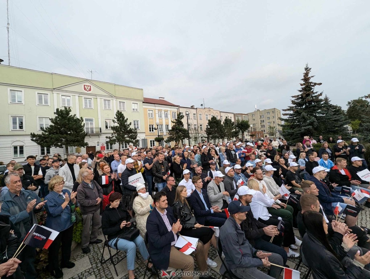 Sławomir Mentzen i Ewa Zajączkowska-Hernik w Ostrołęce [14.09.2024] - zdjęcie #80 - eOstroleka.pl