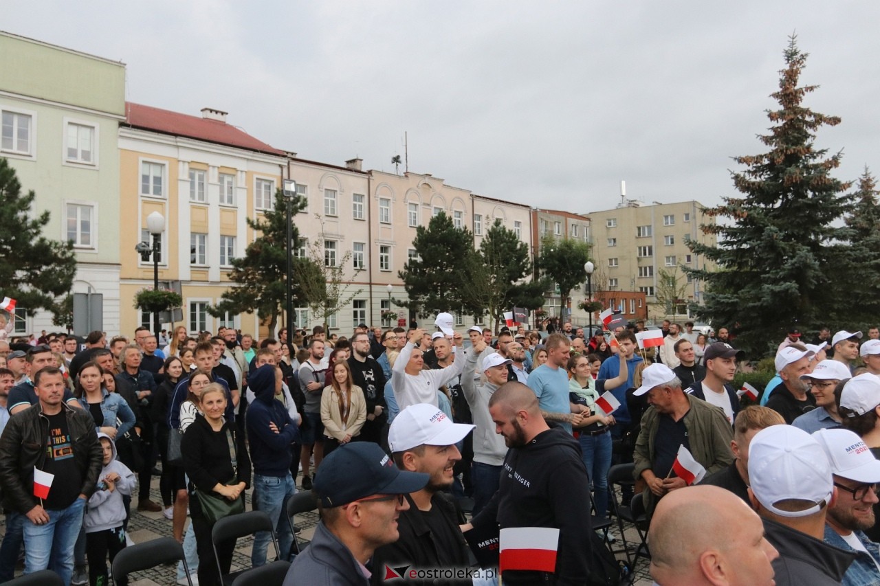 Sławomir Mentzen i Ewa Zajączkowska-Hernik w Ostrołęce [14.09.2024] - zdjęcie #65 - eOstroleka.pl