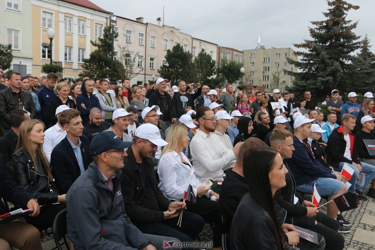 Sławomir Mentzen i Ewa Zajączkowska-Hernik w Ostrołęce [14.09.2024] - zdjęcie #61 - eOstroleka.pl