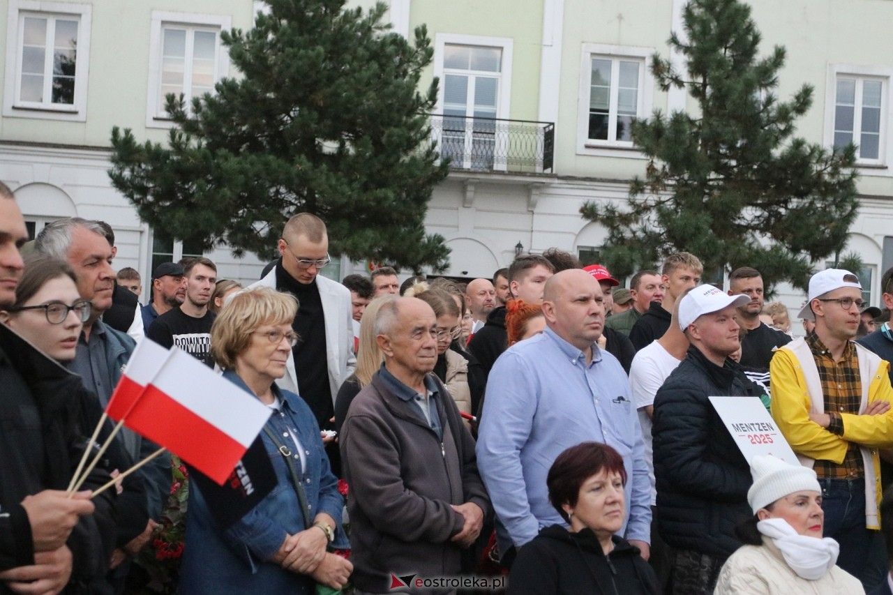 Sławomir Mentzen i Ewa Zajączkowska-Hernik w Ostrołęce [14.09.2024] - zdjęcie #52 - eOstroleka.pl