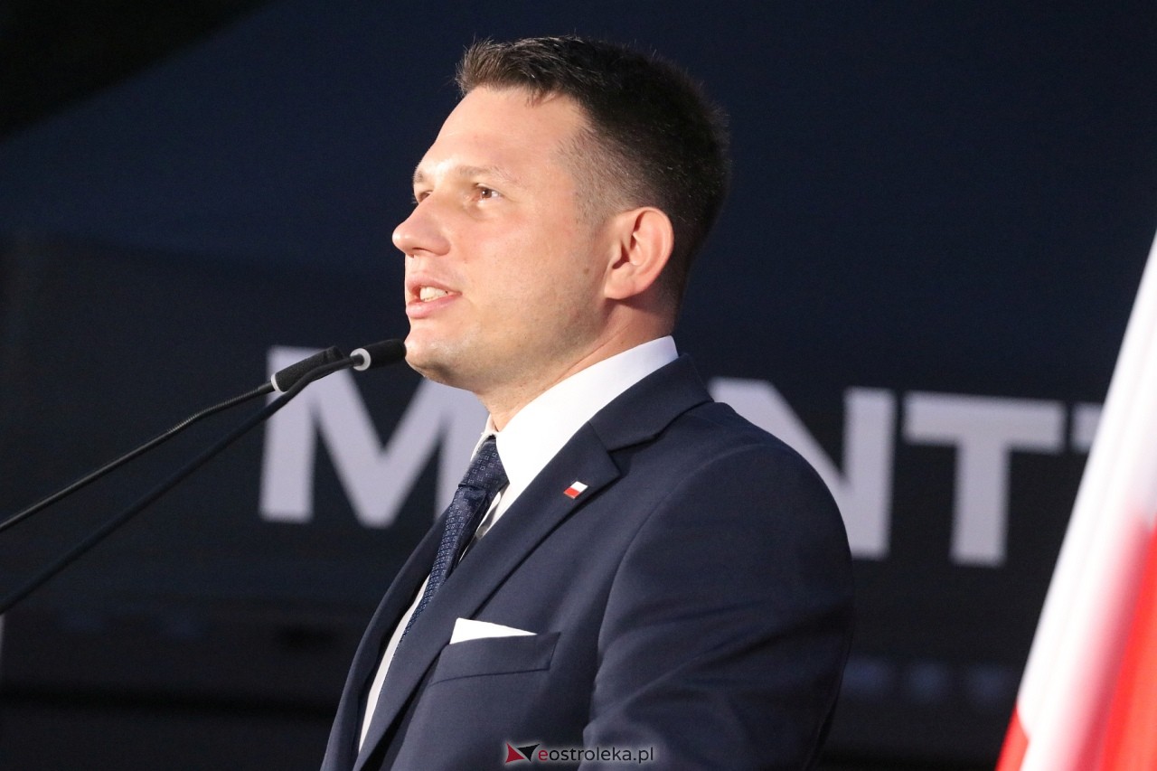 Sławomir Mentzen i Ewa Zajączkowska-Hernik w Ostrołęce [14.09.2024] - zdjęcie #25 - eOstroleka.pl