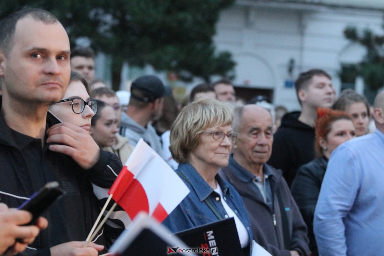 Sławomir Mentzen i Ewa Zajączkowska-Hernik w Ostrołęce [14.09.2024] - zdjęcie #19 - eOstroleka.pl