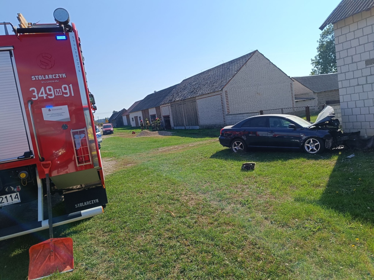 Wypadek w Chrostowie [22.09.2024] - zdjęcie #6 - eOstroleka.pl