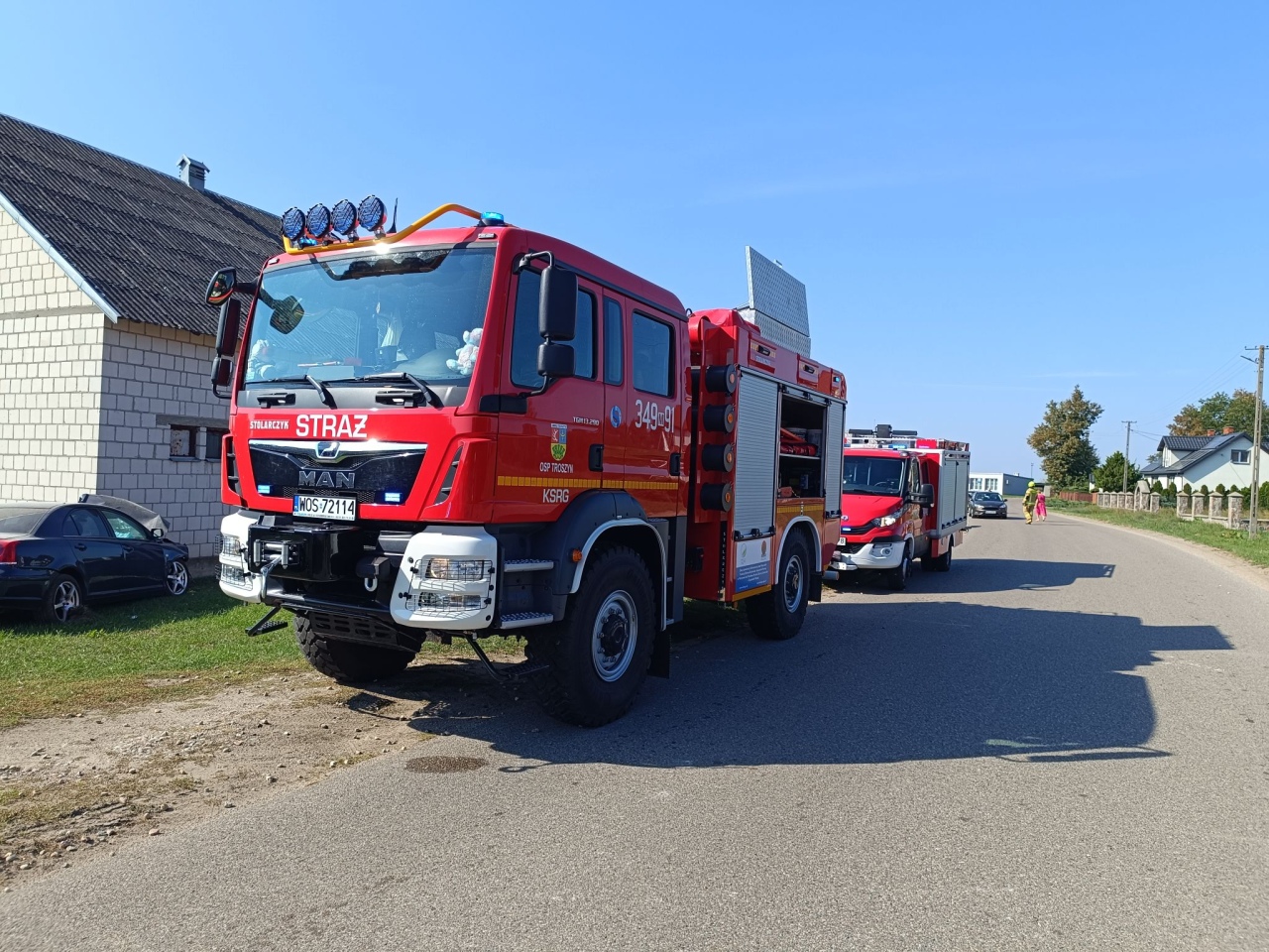 Wypadek w Chrostowie [22.09.2024] - zdjęcie #2 - eOstroleka.pl