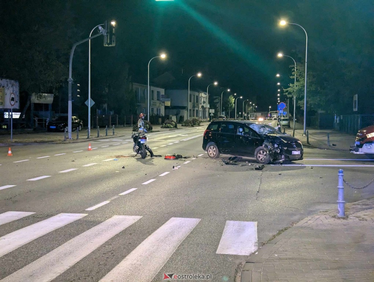 Wypadek przy dworcu w Ostrołęce [27.09.2024] - zdjęcie #19 - eOstroleka.pl