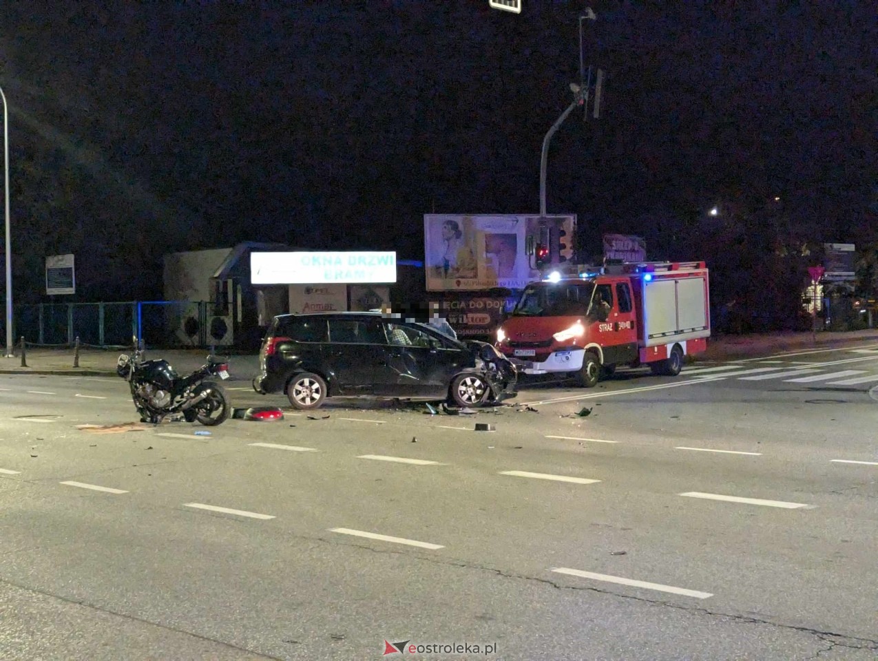 Wypadek przy dworcu w Ostrołęce [27.09.2024] - zdjęcie #1 - eOstroleka.pl