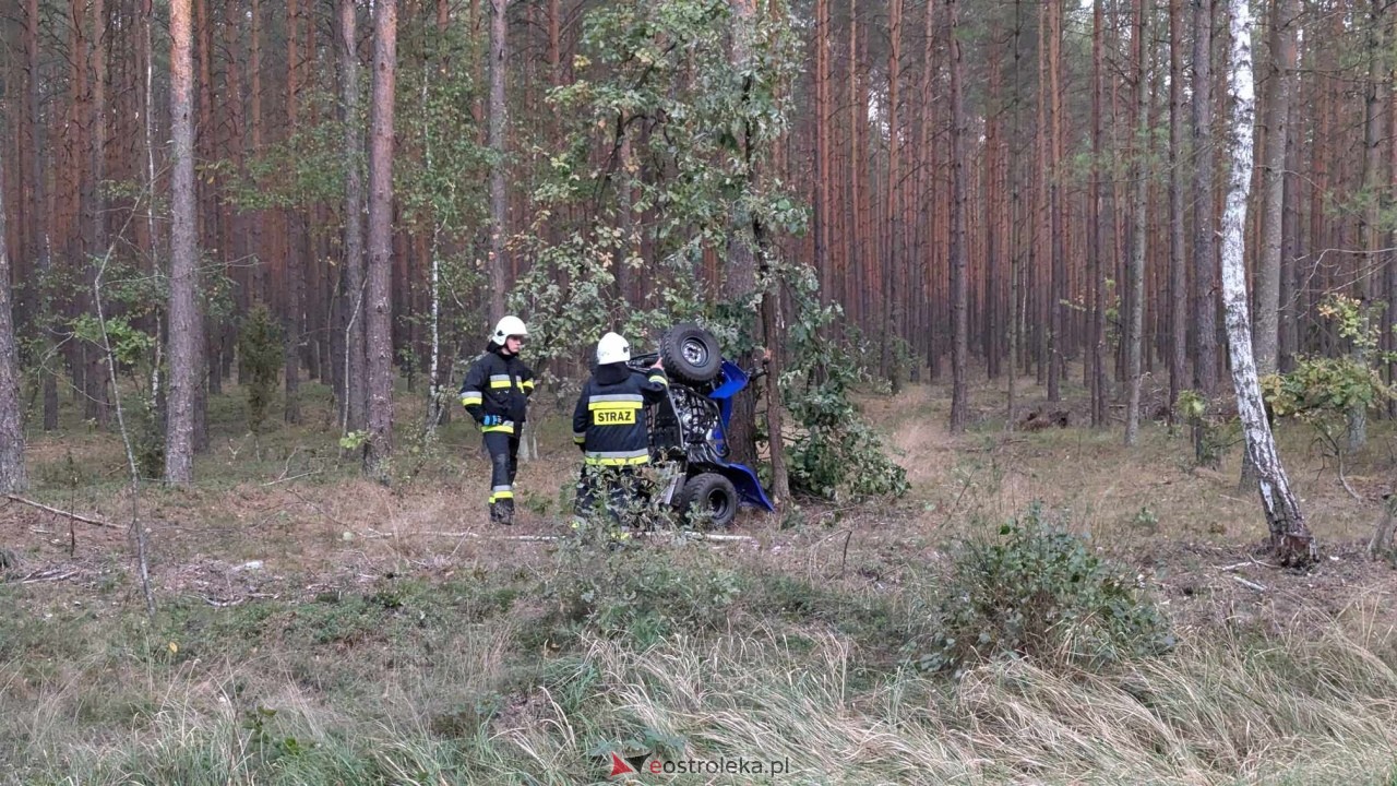 Wypadek na quadzie pod Ostrołęką [29.09.2024] - zdjęcie #5 - eOstroleka.pl