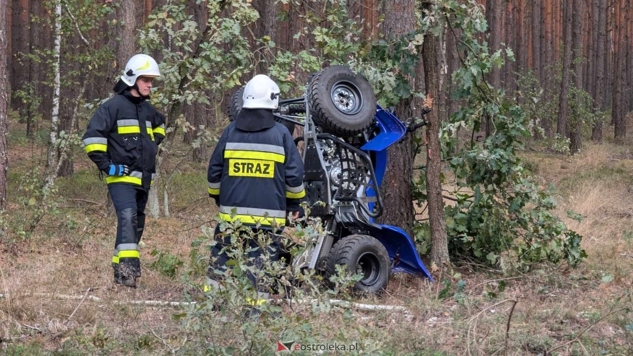 Wypadek na quadzie pod Ostrołęką [29.09.2024] - zdjęcie #7 - eOstroleka.pl