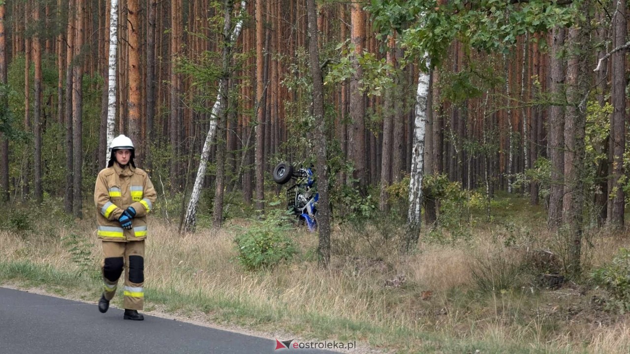 Wypadek na quadzie pod Ostrołęką [29.09.2024] - zdjęcie #8 - eOstroleka.pl