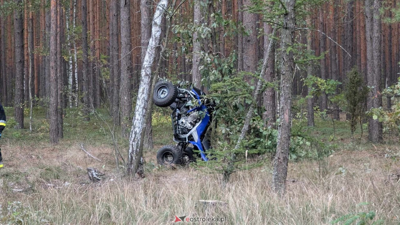 Wypadek na quadzie pod Ostrołęką [29.09.2024] - zdjęcie #10 - eOstroleka.pl