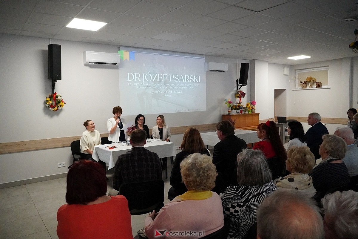 Spotkanie ku czci dr. Józefa Psarskiego [07.10.2024] - zdjęcie #4 - eOstroleka.pl