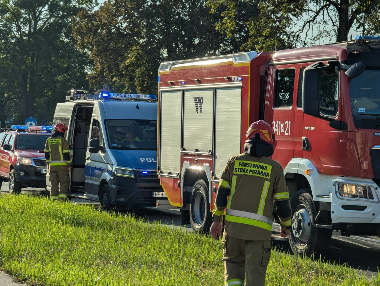 Wypadek na Alei Wojska Polskiego [08.10.2024] - zdjęcie #8 - eOstroleka.pl