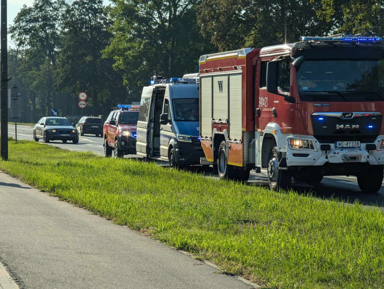 Wypadek na Alei Wojska Polskiego [08.10.2024] - zdjęcie #5 - eOstroleka.pl