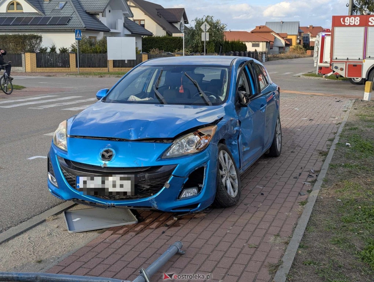 Wypadek w Olszewie-Borkach [23.10.2024] - zdjęcie #15 - eOstroleka.pl