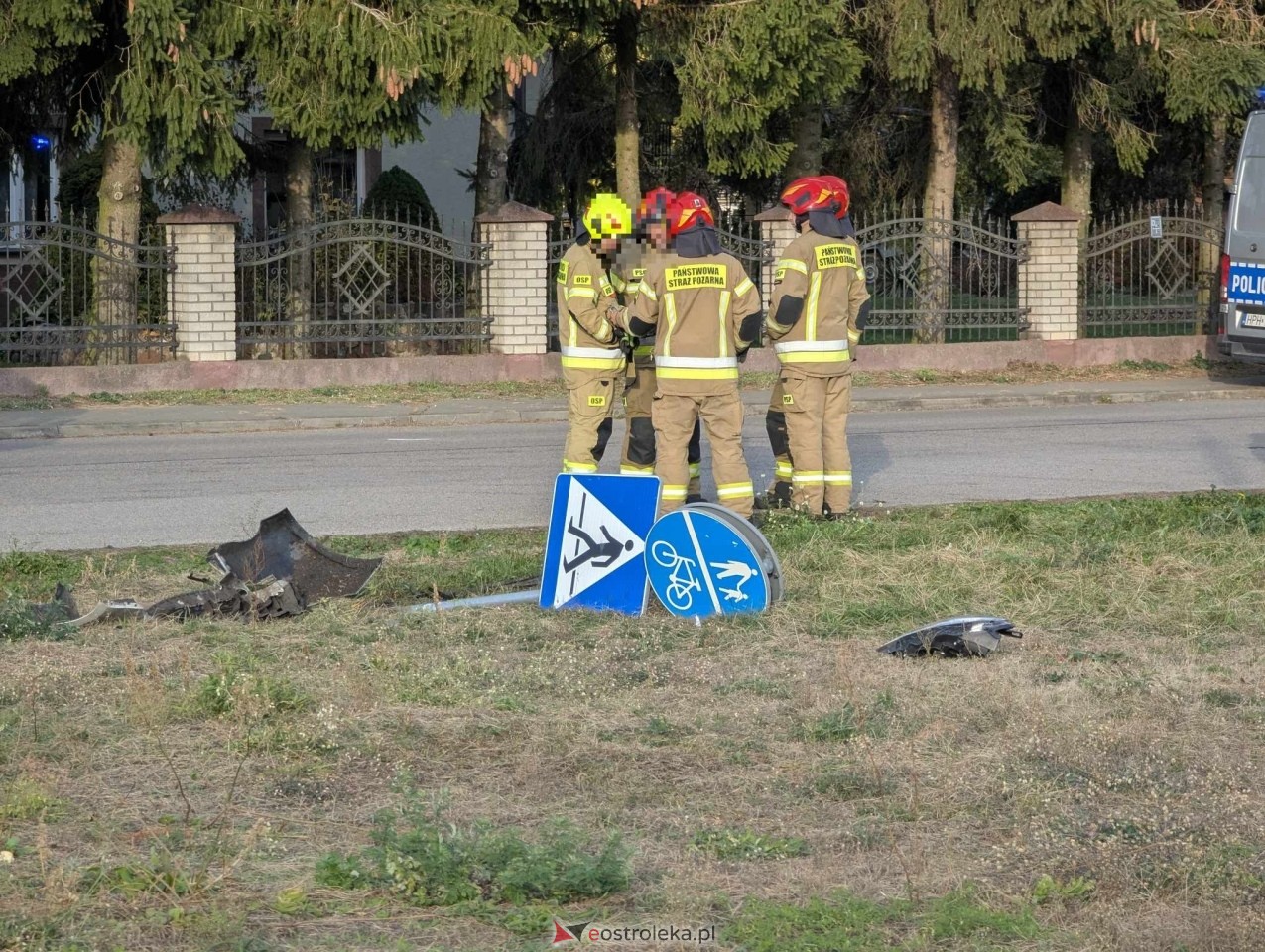 Wypadek w Olszewie-Borkach [23.10.2024] - zdjęcie #6 - eOstroleka.pl