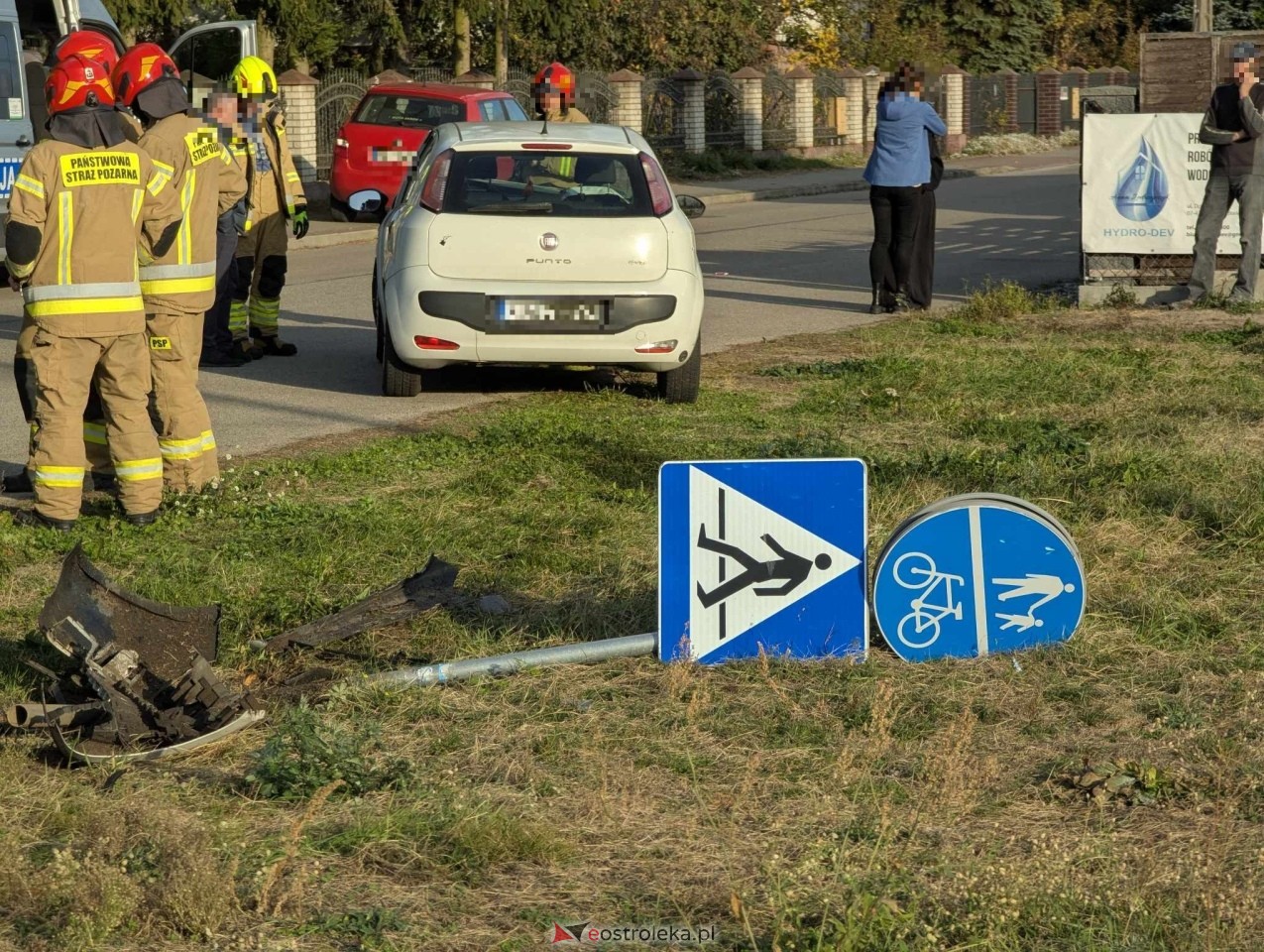 Wypadek w Olszewie-Borkach [23.10.2024] - zdjęcie #1 - eOstroleka.pl