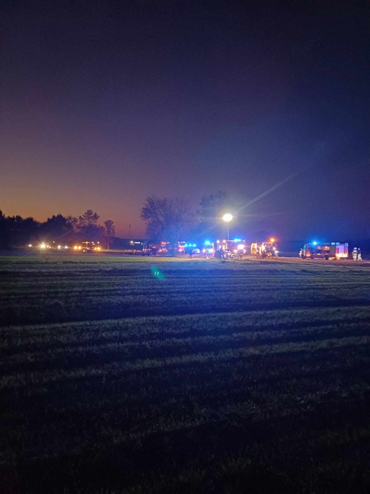 Wypadek w Brudkach Starych, fot. OSP Brudki Stare [23.10.2024] - zdjęcie #6 - eOstroleka.pl