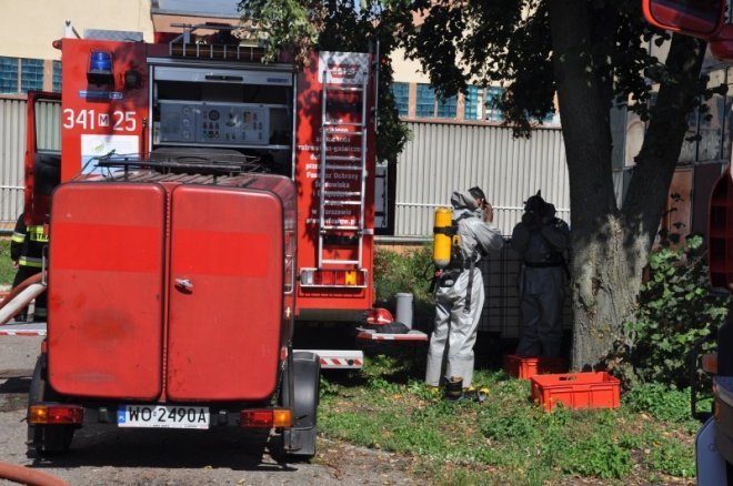 Ćwiczenia przeciwpożarowe w ostrołęckich zakładach mięsnych  (17 VIII 2011) - zdjęcie #5 - eOstroleka.pl