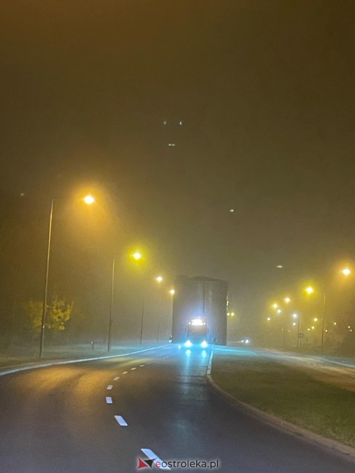 Nocna sensacja w Ostrołęce – gigantyczny transport na ulicach miasta [26.10.2024] - zdjęcie #3 - eOstroleka.pl