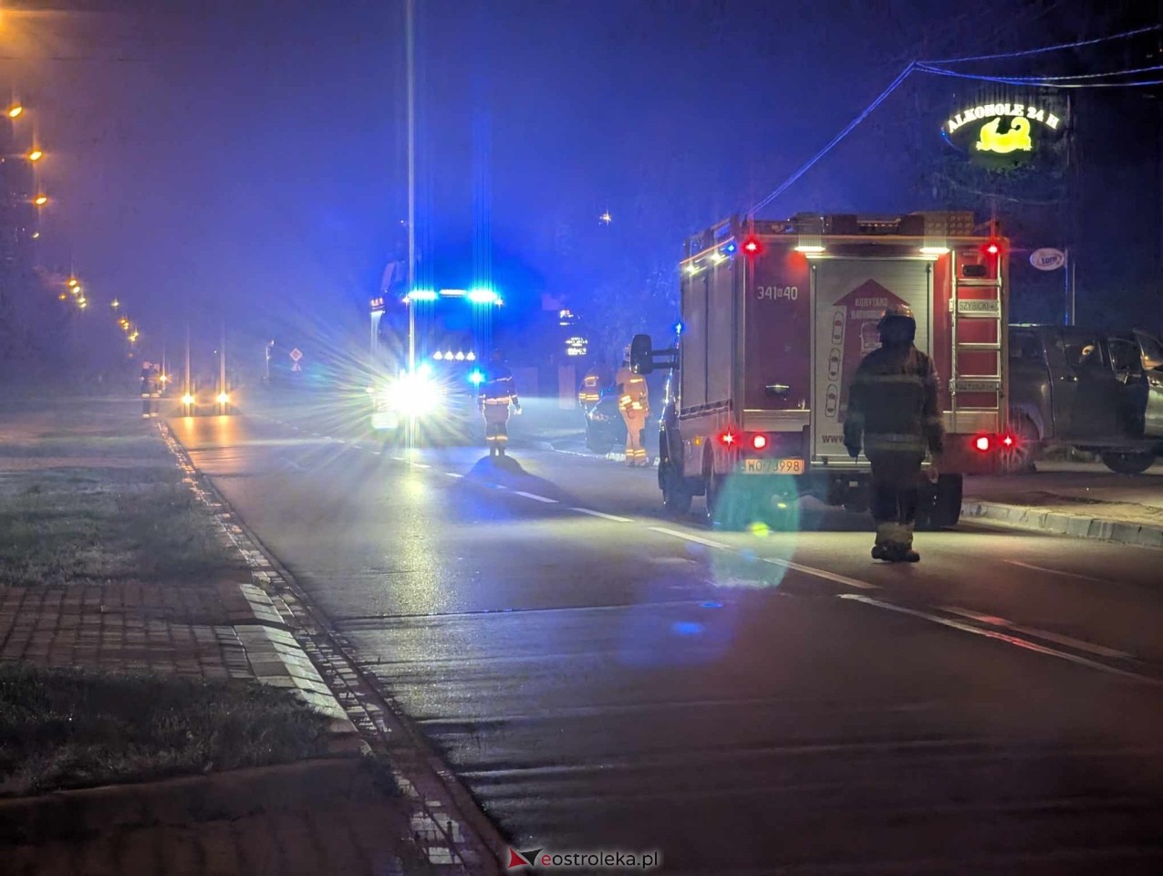 Wypadek na Słowackiego w Rzekuniu [27.10.2024] - zdjęcie #13 - eOstroleka.pl