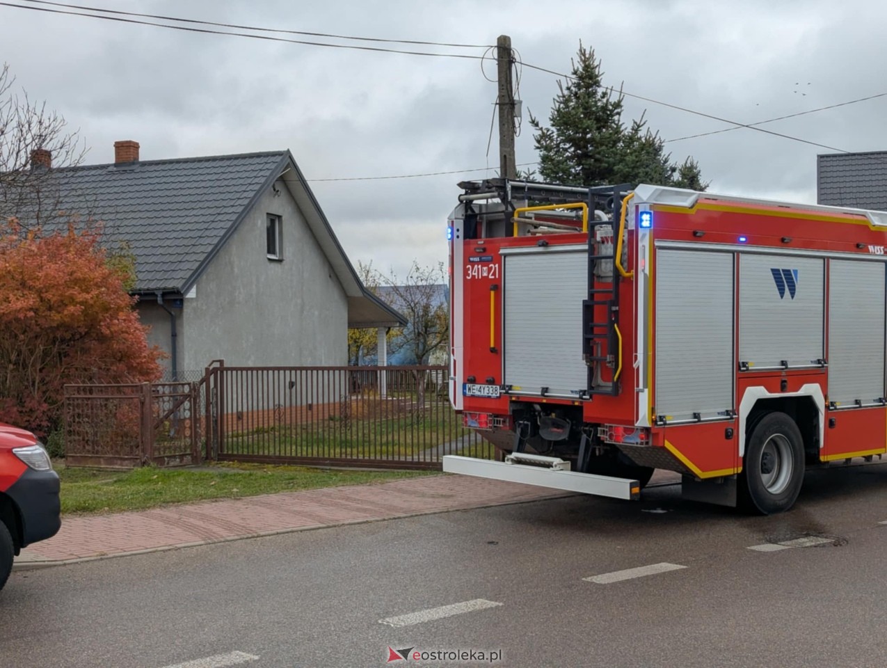 Pożar w Rzekuniu: Szybka reakcja strażaków [30.10.2024] - zdjęcie #6 - eOstroleka.pl