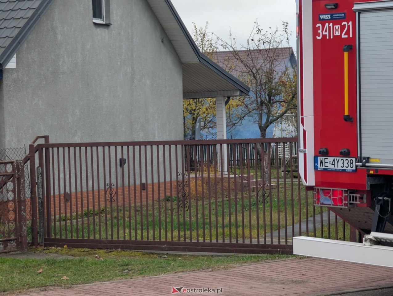 Pożar w Rzekuniu: Szybka reakcja strażaków [30.10.2024] - zdjęcie #5 - eOstroleka.pl