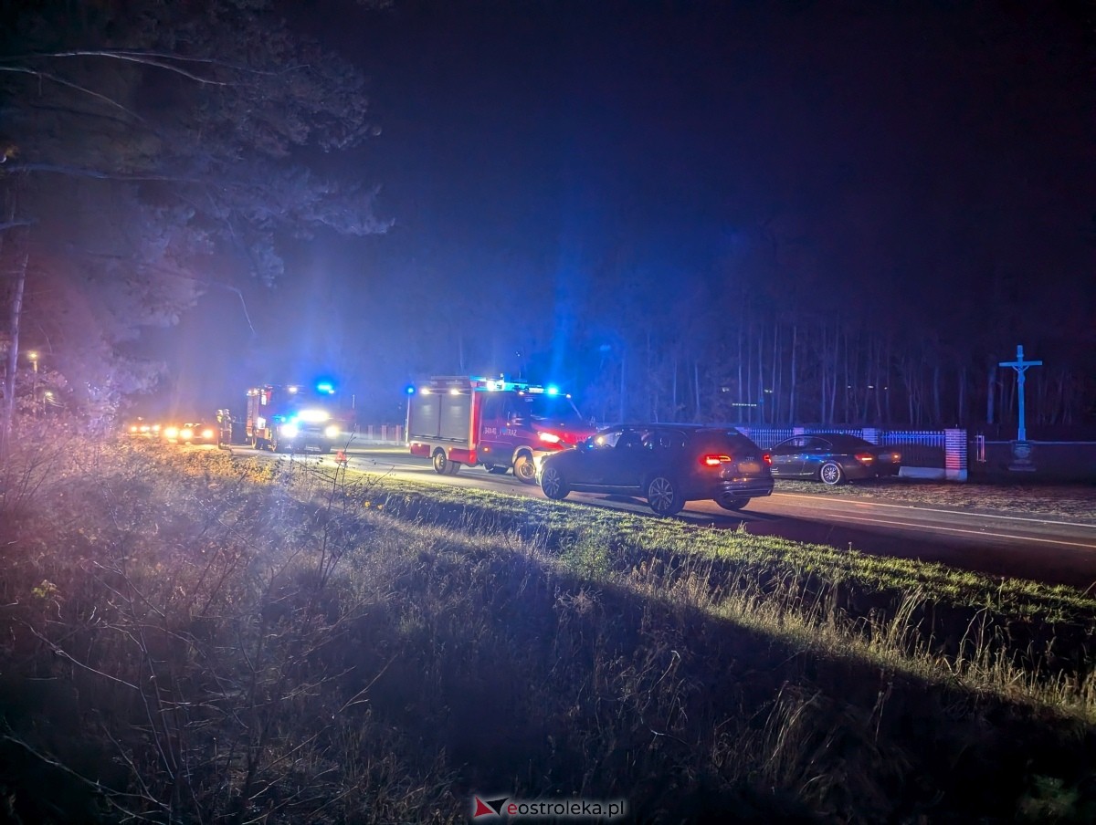 Wypadek w Łęgu Starościńskim [01.11.2024] - zdjęcie #6 - eOstroleka.pl