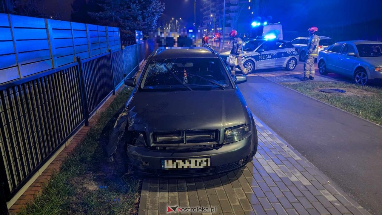 Wypadek przy ul. Gołasia [19.11.2024] - zdjęcie #21 - eOstroleka.pl