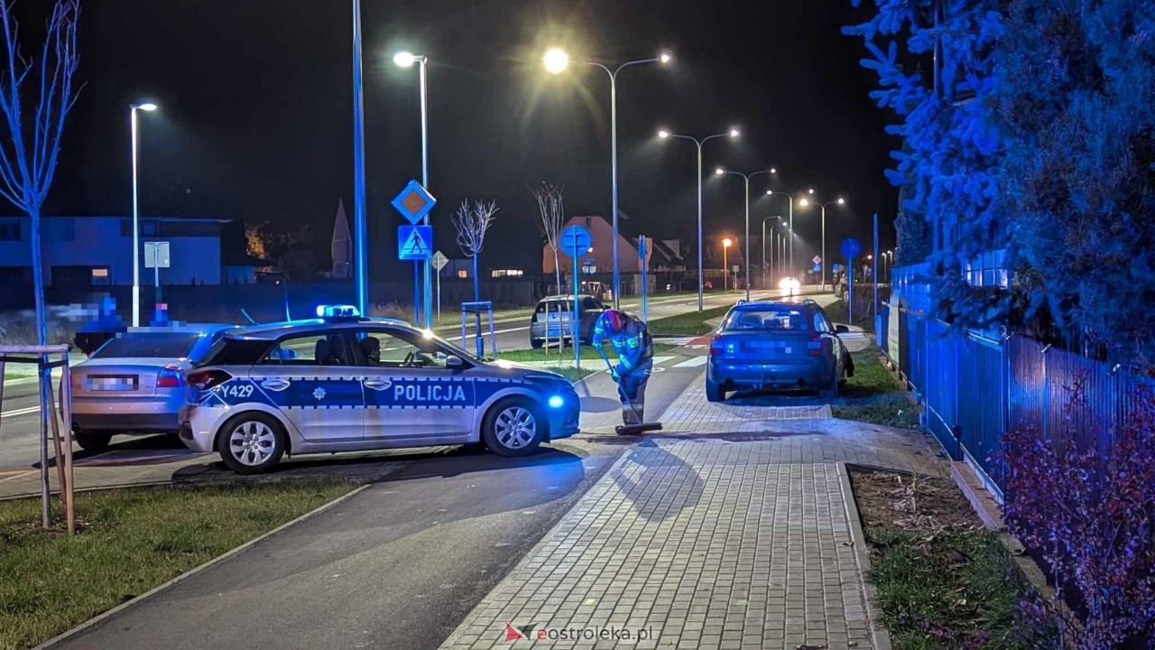 Wypadek przy ul. Gołasia [19.11.2024] - zdjęcie #5 - eOstroleka.pl