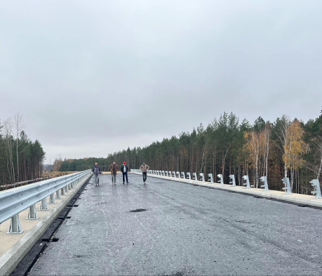 Budowa mostu przez Narew w Teodorowie - stan na listopad 2024 [15.11.2024] - zdjęcie #17 - eOstroleka.pl