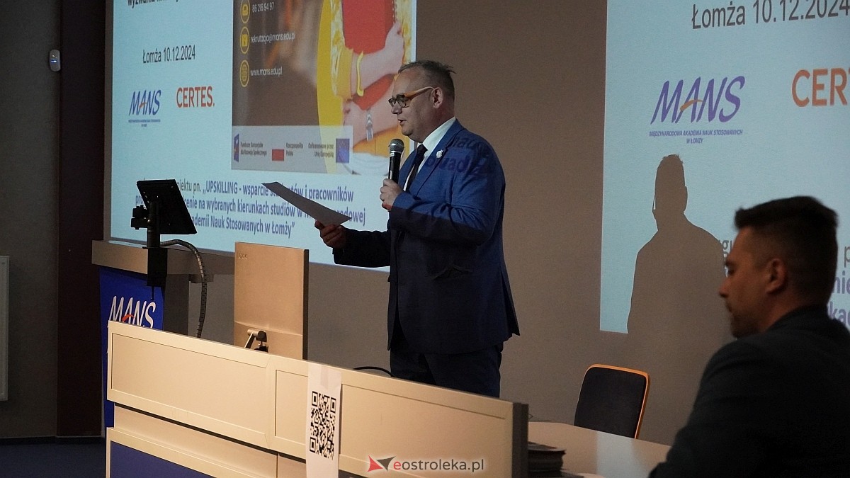 Inauguracja projektu UPSKILLING w Międzynarodowej Akademii Nauk Stosowanych w Łomży [10.12.2024] - zdjęcie #53 - eOstroleka.pl