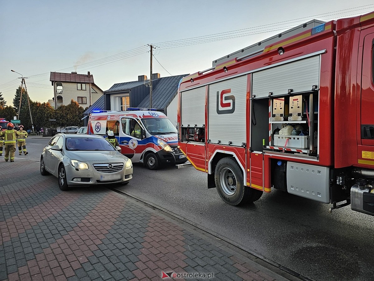 Wypadek na ul. Ostrołęckiej w Goworowie [13.12.2024] - zdjęcie #3 - eOstroleka.pl